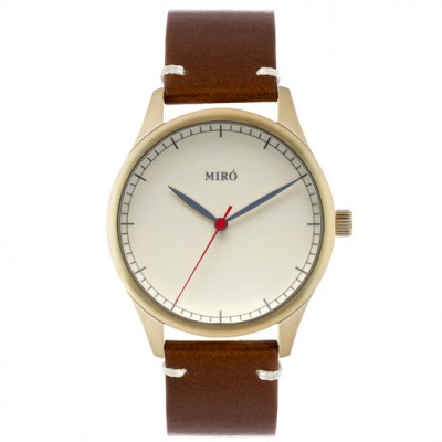 creme dial watch