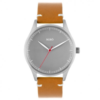 Grey face leather strap