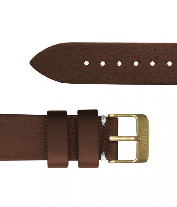 brown leather watch strap